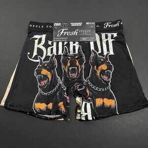 NWT Fresh Supply Co Boxer Briefs 2 Pack - Back Off / Guard Dog Print - Medium